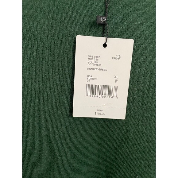 Gibson & Latimer Womens Green Crewneck Long Sleeve Sweater Size XL NWT $119 MSRP - Picture 5 of 7